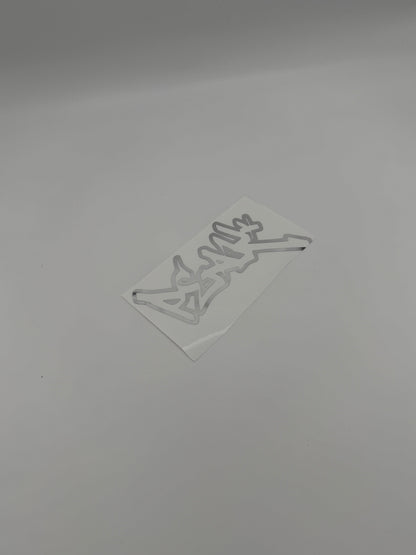 Chrome Peak Sticker