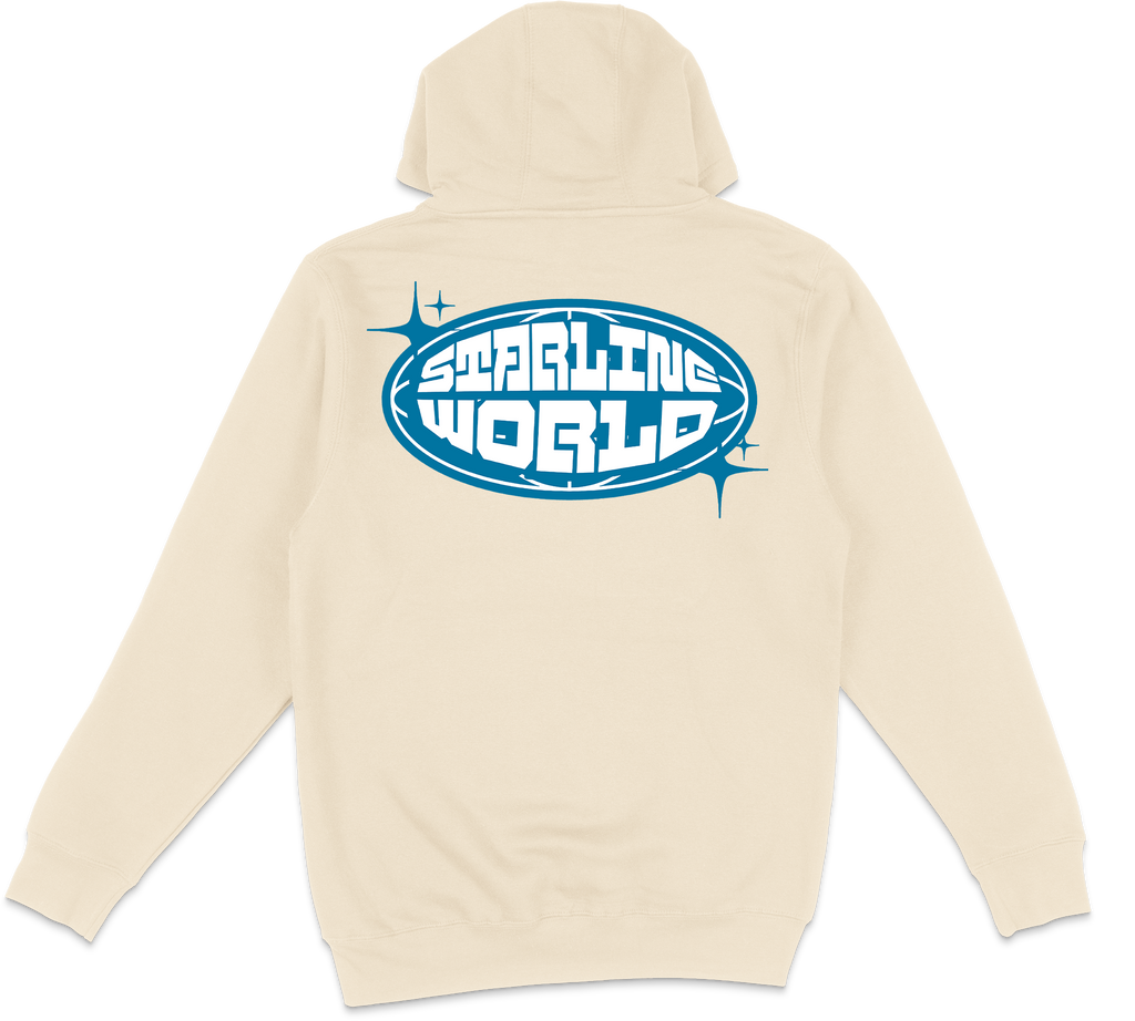StarlineWorld (Bone-Blue) Hoodie