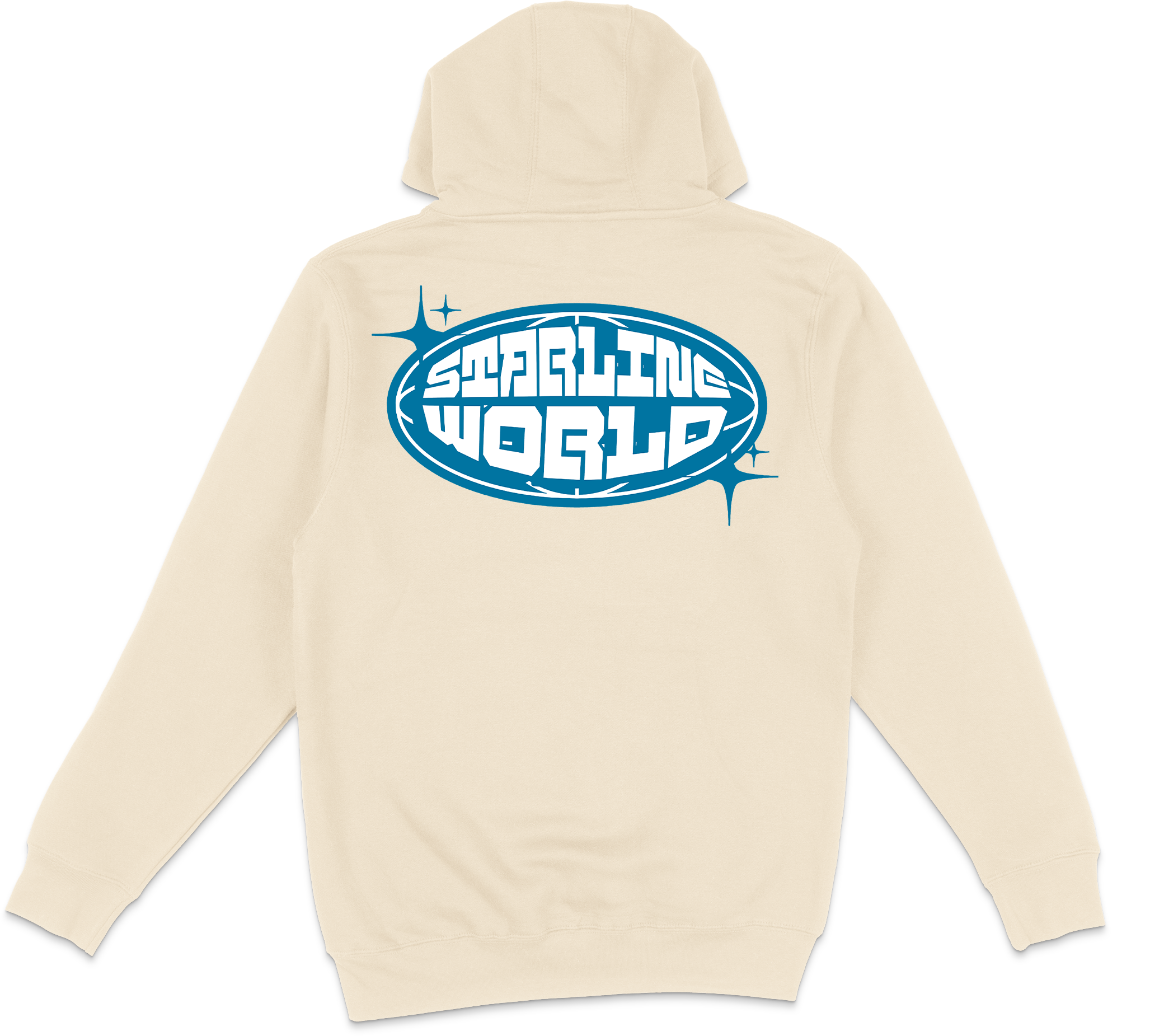 StarlineWorld (Bone-Blue) Hoodie