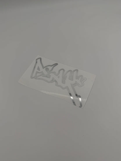 Chrome Peak Sticker