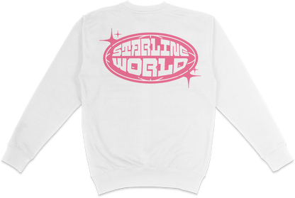 StarlineWorld (White-Pink) CREWNECK