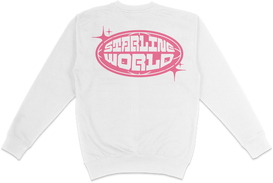 StarlineWorld (White-Pink) CREWNECK