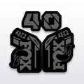 Fox 40 Fork Decal